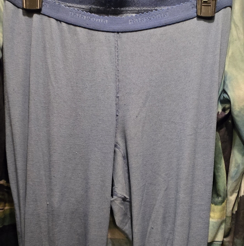 Patagonia Blue & Green Scenic Sleepwear/lounge/winterwear 2pc Set SzL&M - Picture 4 of 8